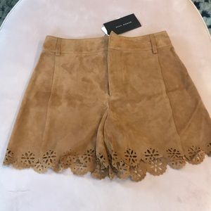 NWT Zara suede shorts